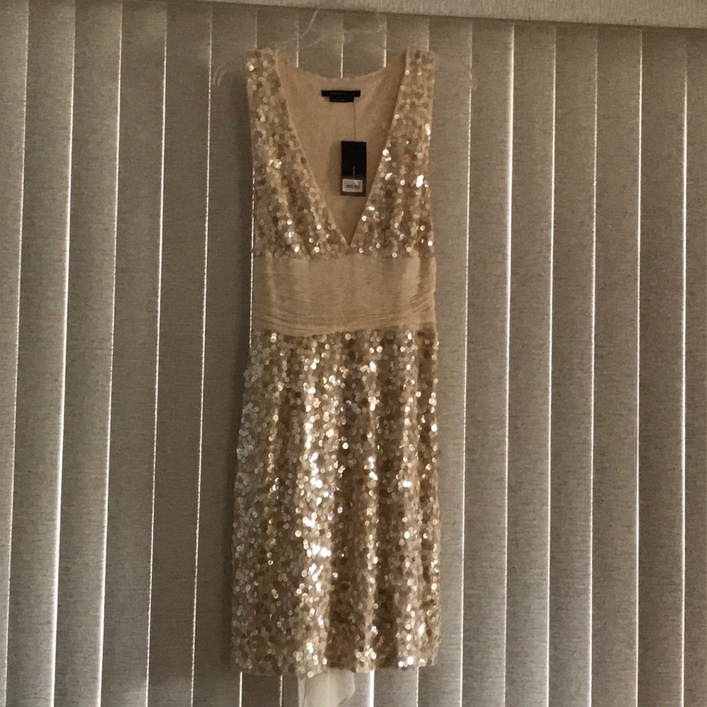 🔥Price Drop🔥 BCBG Ivory Sequin Dress